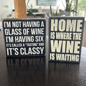 Wine Bar signs